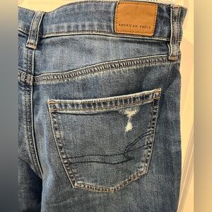 American Eagle Outfitters Stretch Super High Rise Baggy Wide Leg Jeans Size 8s